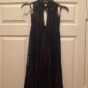 Free people lace dress with slip